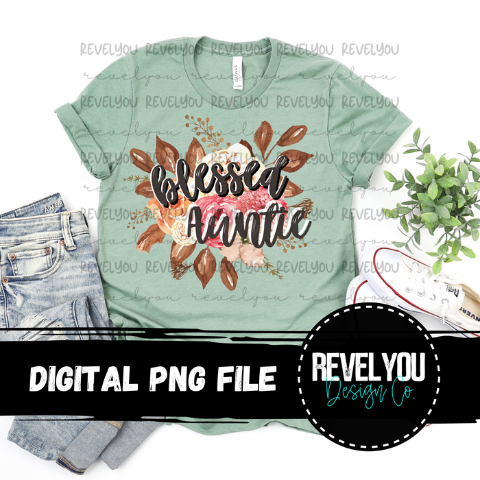 Floral Blessed Bundle - PNG