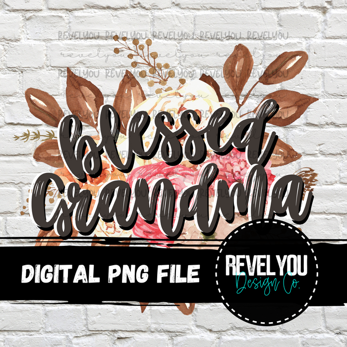 Floral Blessed Bundle - PNG