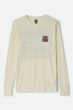 Men's Ford Service Dept Waffle T-Shirt in the color Wimbledon White - Front Product View
