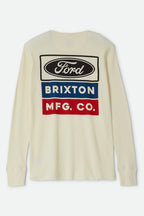 Ford Service Dept Waffle T-Shirt - Wimbledon White