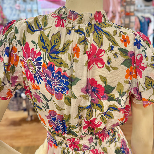 Fun Floral Midi Dress