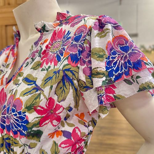Fun Floral Midi Dress