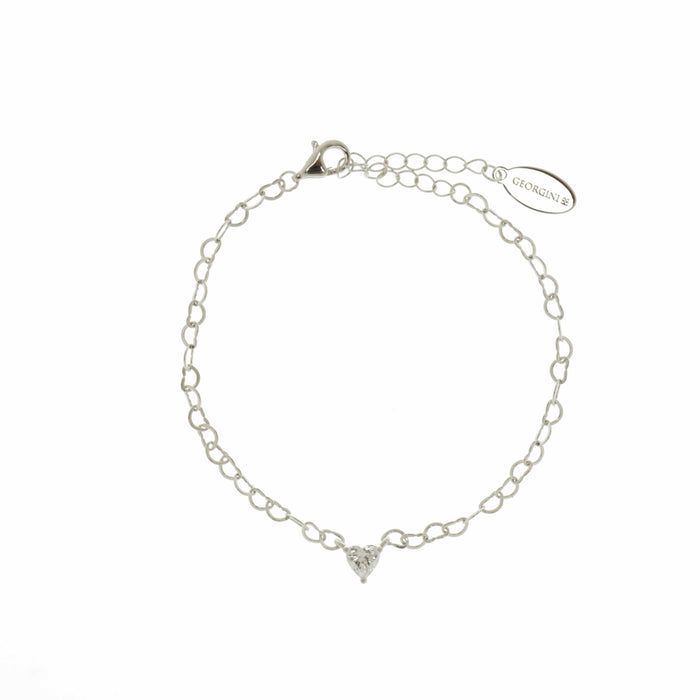 Georgini Bracelet Georgini Sweetheart Heart Chain Bracelet Silver Brand