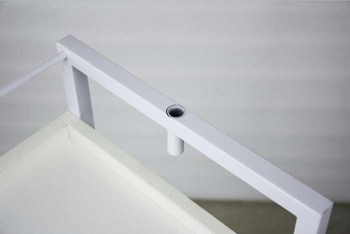 Glam White Wooden Lock-Up trolley