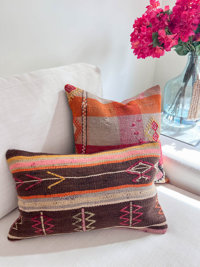 Glenn Lumbar Kilim Pillow (12x20)