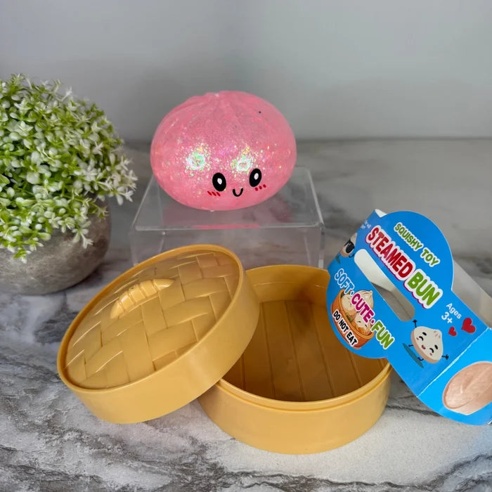 Glitter Boba Bead Mystery Color Squeezy Dumpling Squish Toy