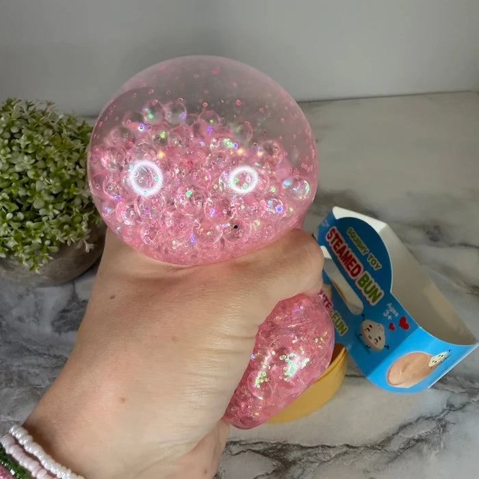 Glitter Boba Bead Mystery Color Squeezy Dumpling Squish Toy