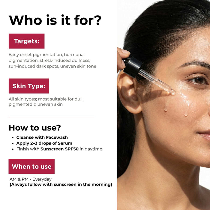 Dull & Uneven Skin Tone - 3 Step with Facewash+10% Vitamin C Face Serum+Sunscreen SPF50 - The Skin Story -