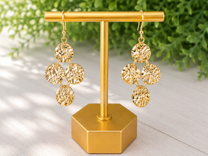 Golden Mosaic Earrings