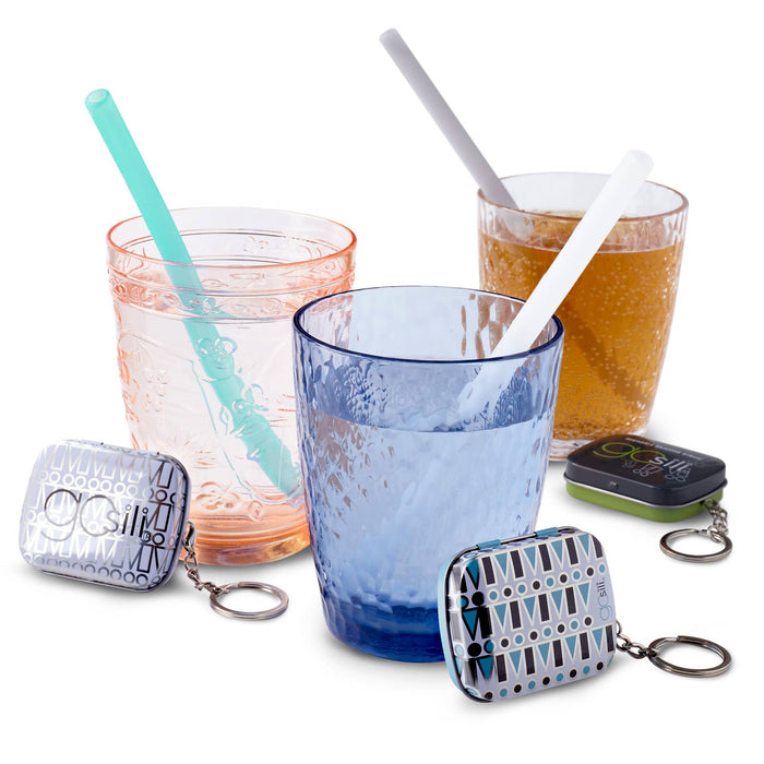 GoSili Reusable Silicone Straw + Keychain Case