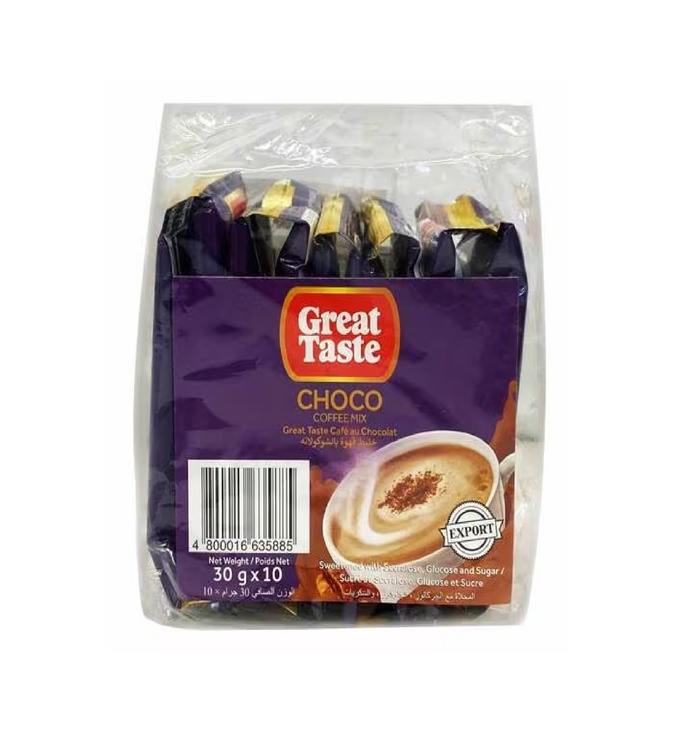 GREAT TASTE CHOCO COFFEE MIX 10 SACHET 30 G