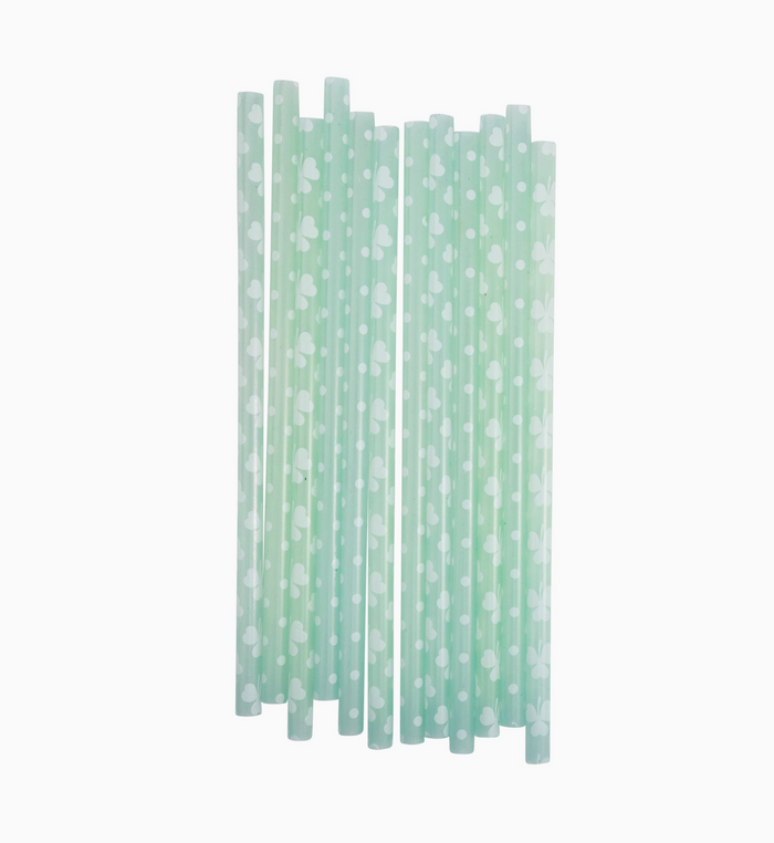 Green Color Changing Straws