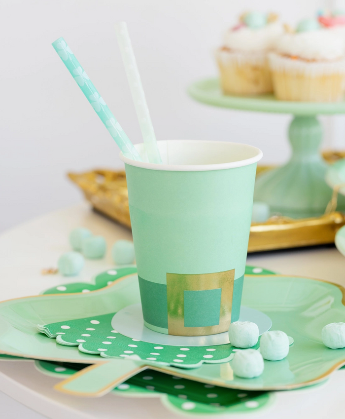 Green Color Changing Straws