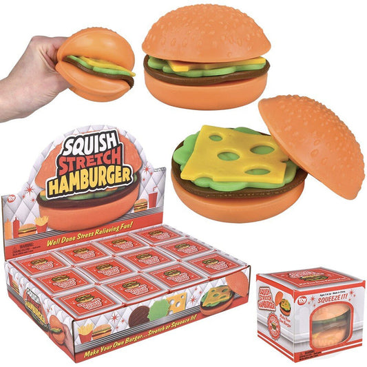 Hamburger Layer Squeezy Squish Toy