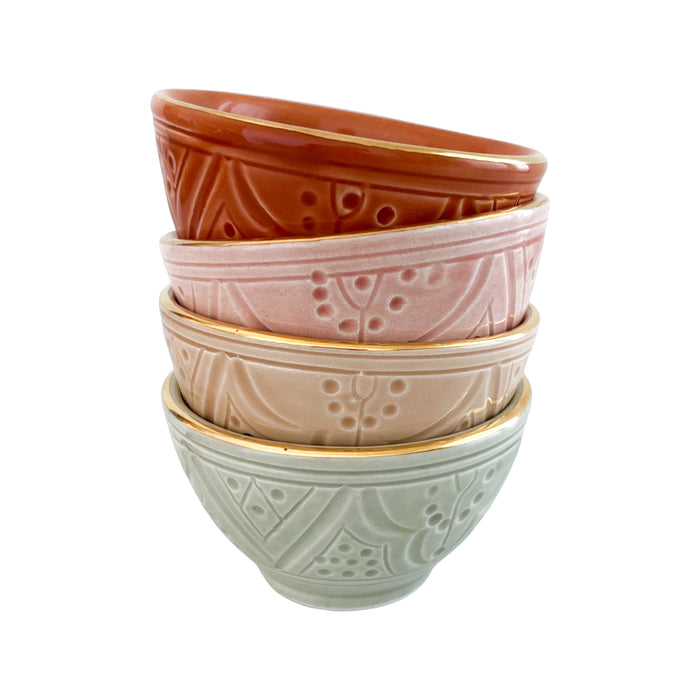 etched moroccan trinket dish mini sauce bowl
