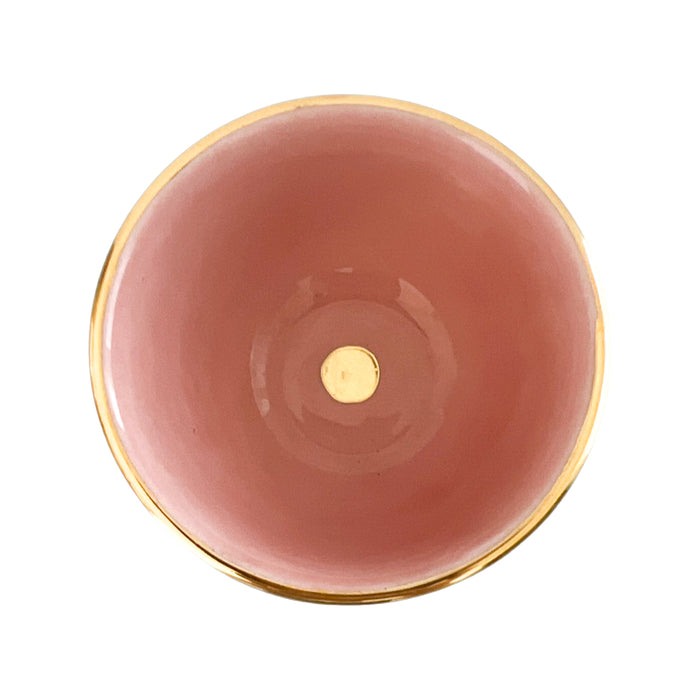 pink and gold etched moroccan trinket dish mini sauce bowl