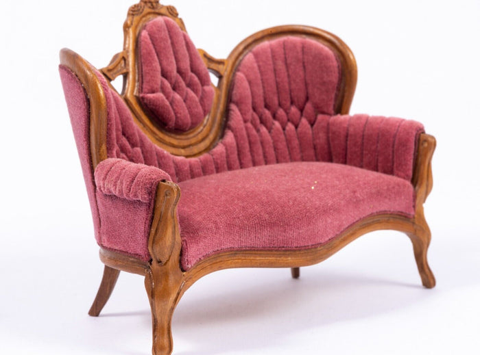 Handmade Leonetta Victorian Sofa & Chair Set with Ottoman
