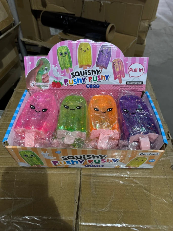 Happy Popsicle Glitter Sugar Squish Toy