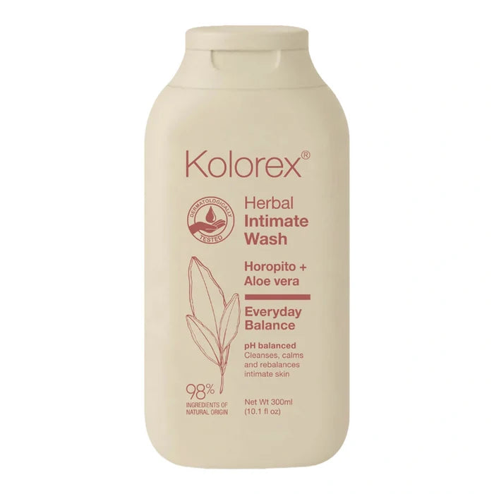Kolorex Herbal Intimate Wash bottle on a white background