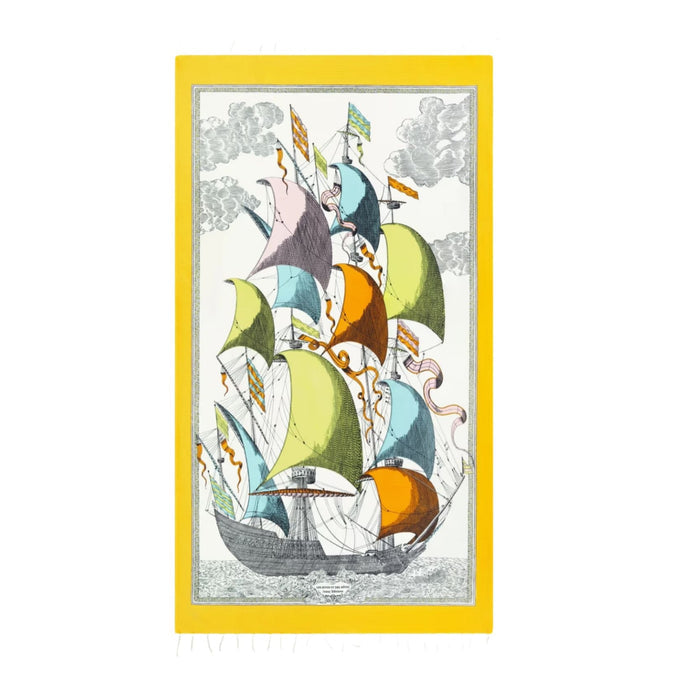 Fouta Towel, Multicolored Ships Eleish Van Breems Home