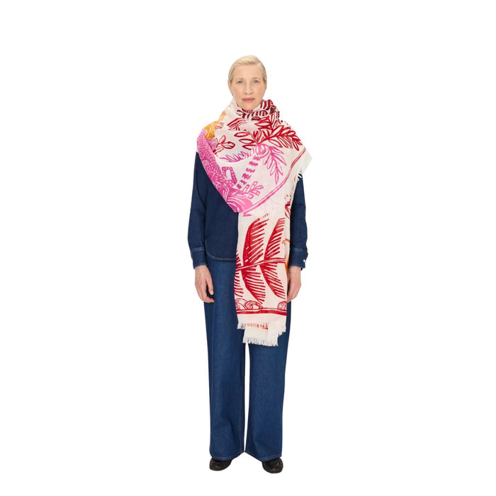 Jungle Red Scarf Eleish Van Breems Home