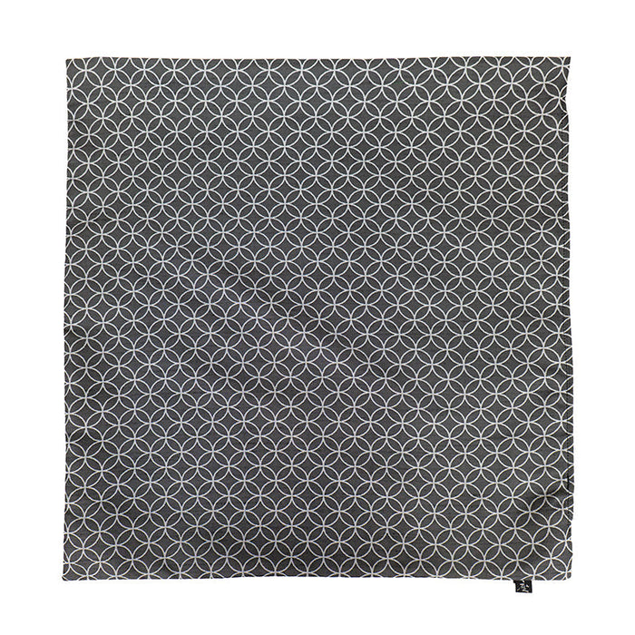 Japanese Cushion Cover Shippo Pattern Gray - 20 x 20