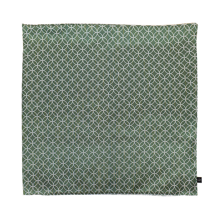 Japanese Cushion Cover Shippo Pattern Green - 20 x 20