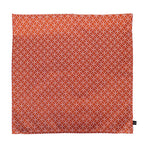 Japanese Cushion Cover Shippo Pattern Orange - 20 x 20