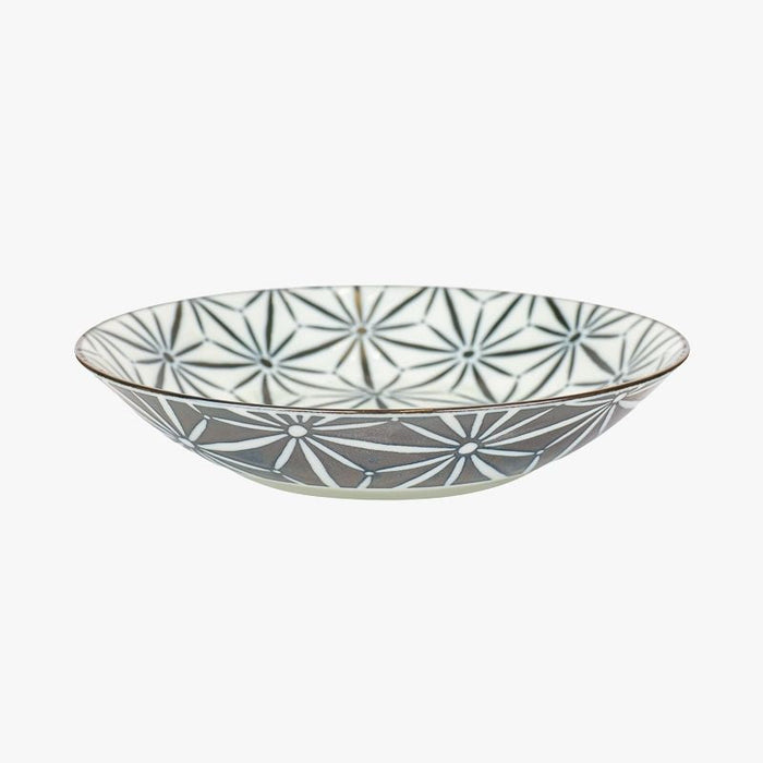 Japanese Deep Plate – Asanoha Pattern