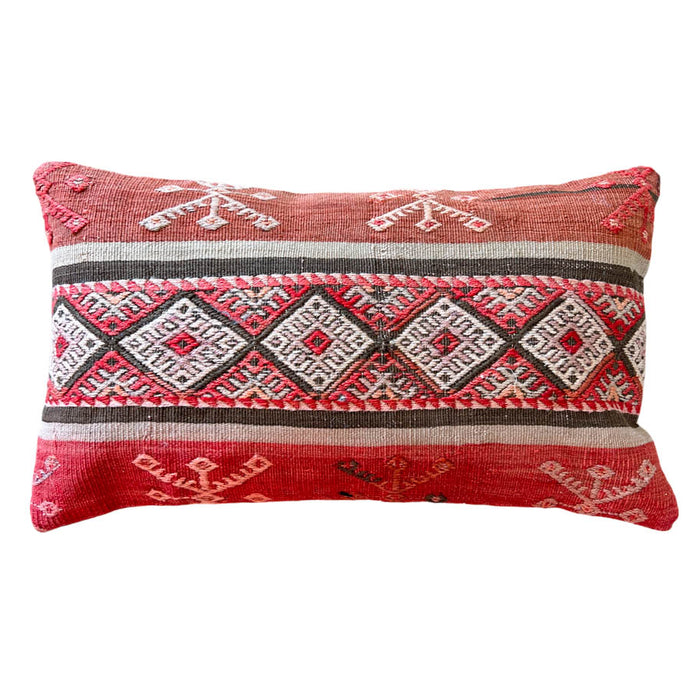 Johnny Lumbar Kilim Pillow (12x20)