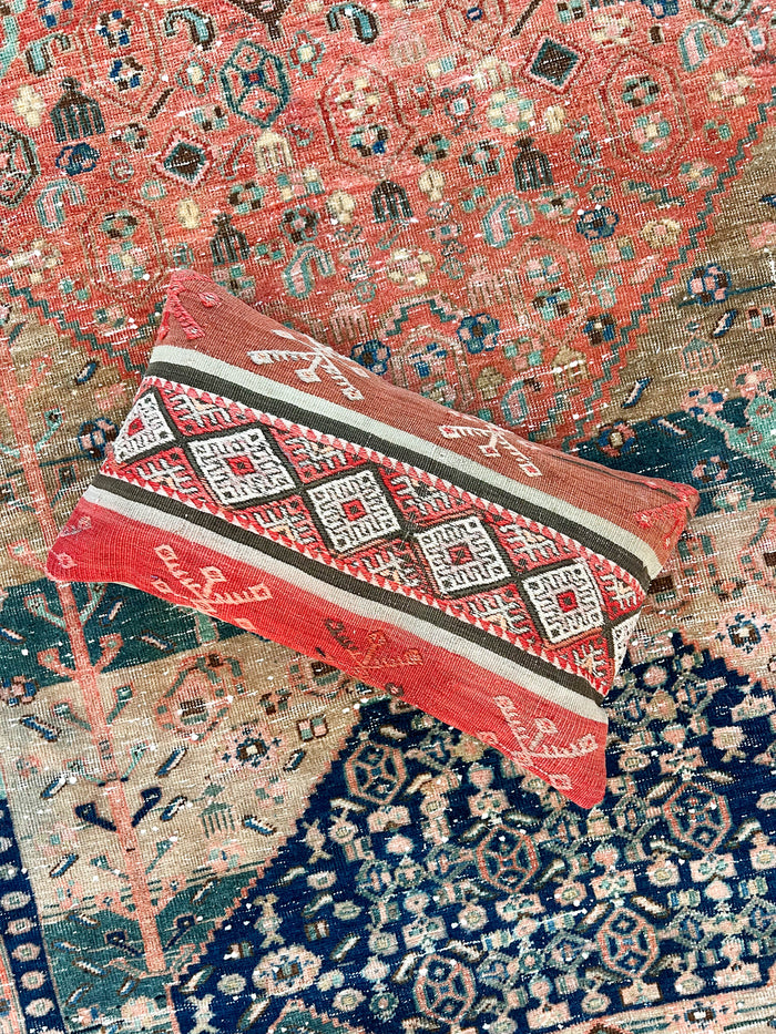 Johnny Lumbar Kilim Pillow (12x20)