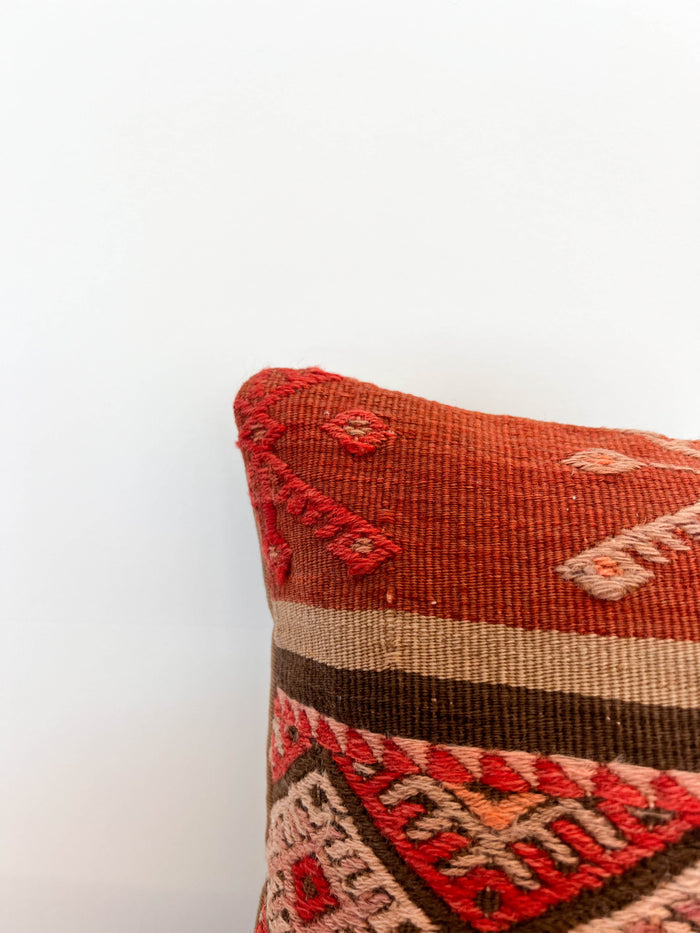 Johnny Lumbar Kilim Pillow (12x20)