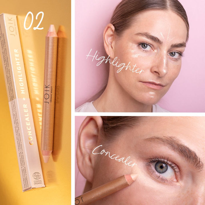 JOIK Organic Beauty Dual-Ended Highlighter and Concealer Stick 02