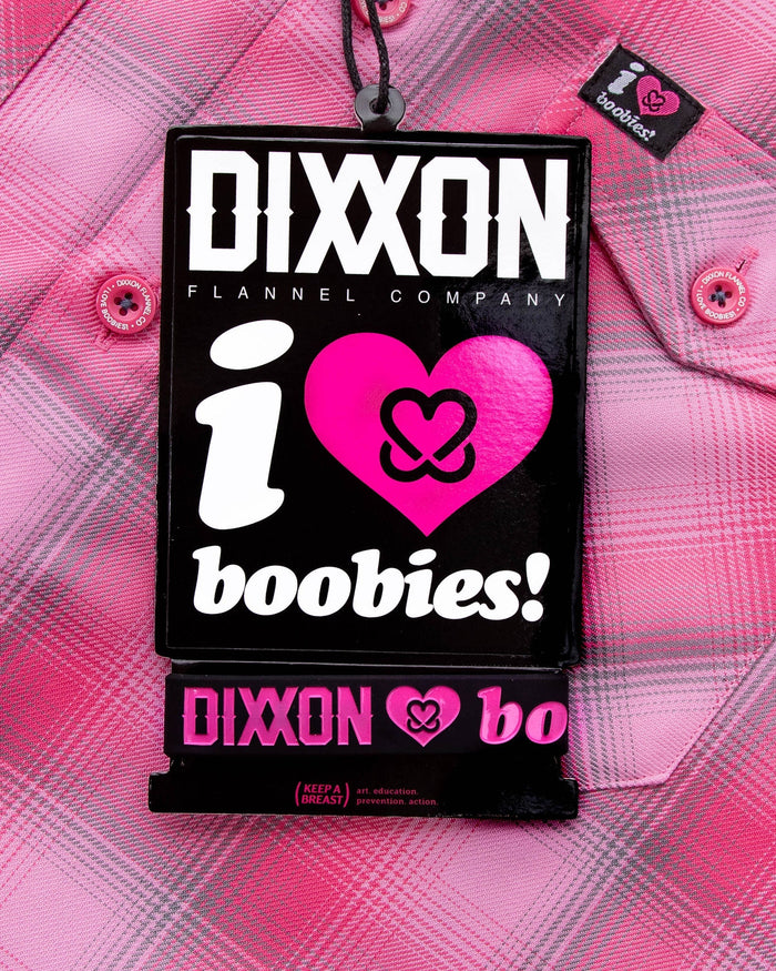 Keep A Breast I Love Boobies Flannel - Dixxon Flannel Co.