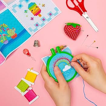 Klutz Super Cute Embroidery Book & Activity Kit