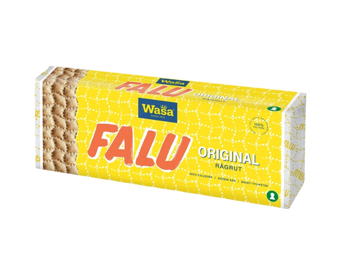 Wasa Knäckebröd Falu Råg-Rut 470g – Swedish Wholegrain Rye Crispbread
