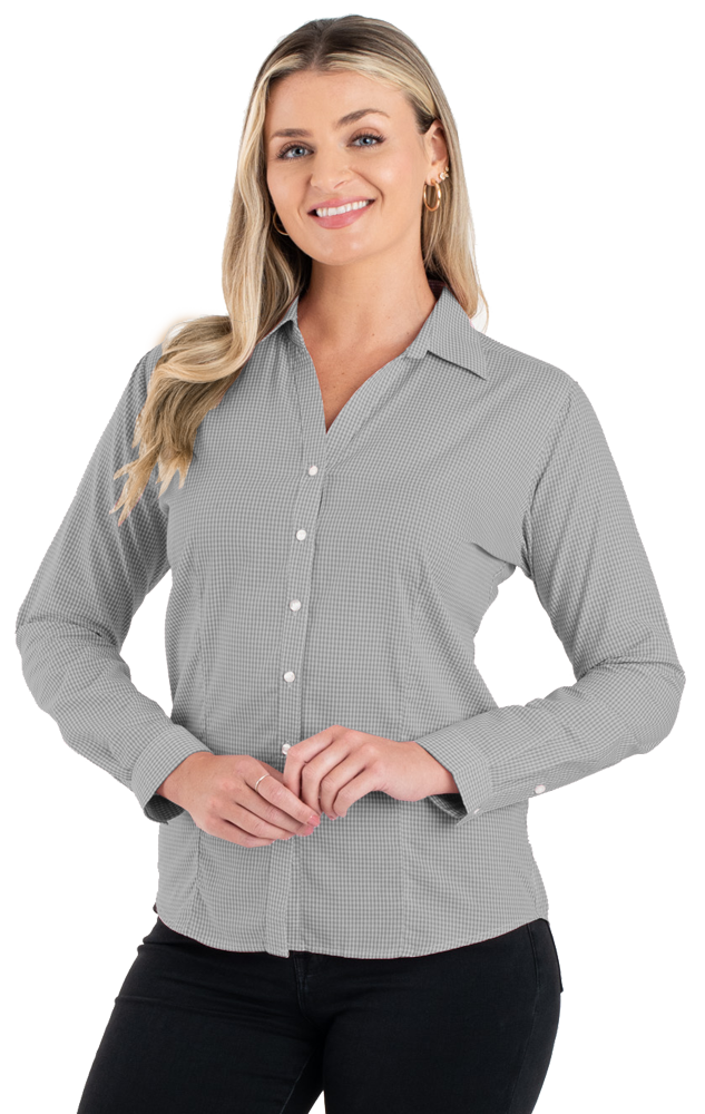 Ladies L/S Gingham