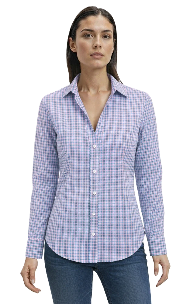 Ladies L/S Tricolor Plaid