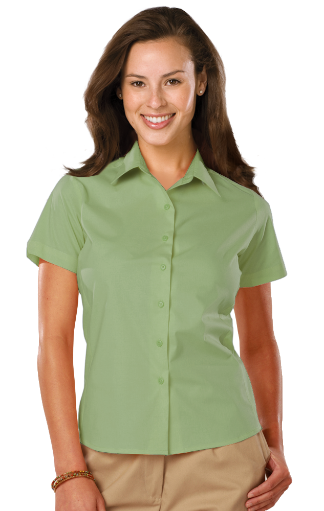 Ladies' Short-Sleeve Stretch Poplin Shirt