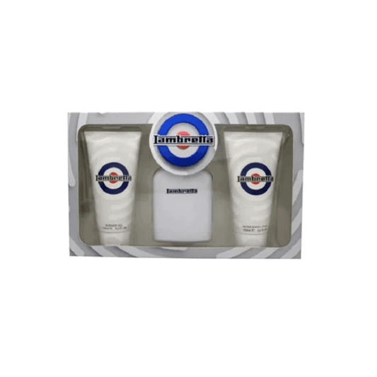 Lambretta Men's Aftershave Lambretta Eau de Parfum Men's Aftershave Gift Set Spray (100ml) with 100ml Shower Gel & 100ml Aftershave Balm