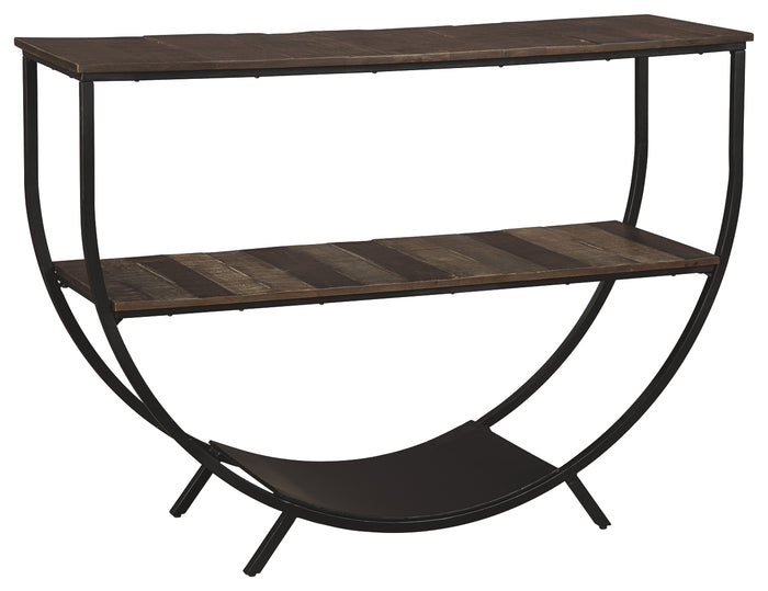 Lamoney A4000234 GrayWhiteBrown Console Sofa Table