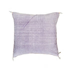Artisanal Handmade Moroccan embroidered cactus silk sabra pillow handwoven purple