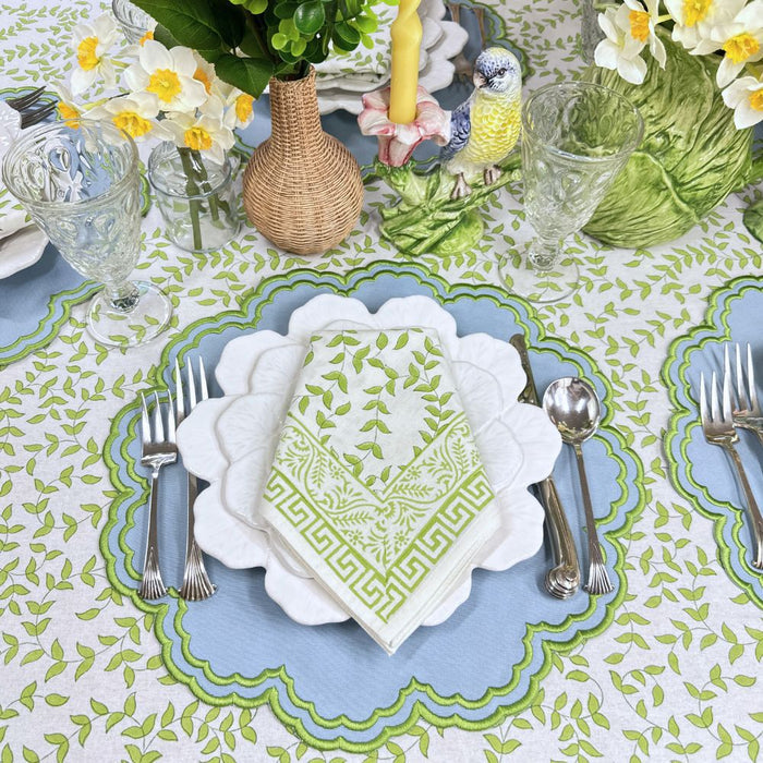 Light Green Leaves - Napkin (Set of 4)