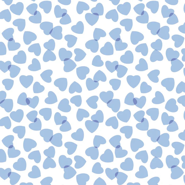 Lila + Hayes Grayson Pajama Set in Blue Confetti Hearts