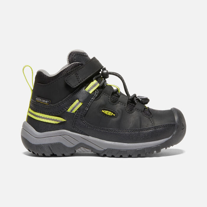 Little Kid's Targhee Mid Waterproof Black Steel Grey
