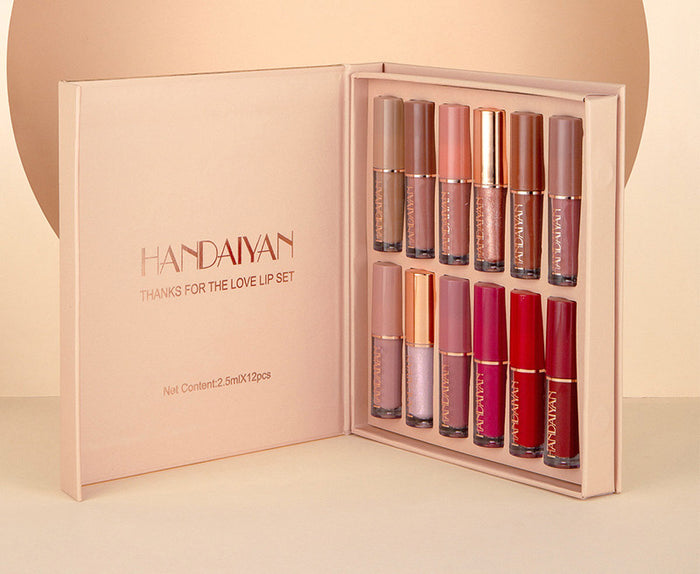 MA569 - 12-Color Liquid Lipstick Makeup Set