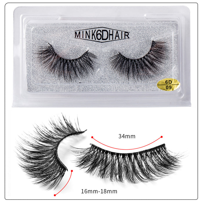 MA589 - 6D Natural False Lashes Thick Curls Long Lashes