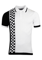 MADCAP  Maytal Mod Ska Check Stripe Polo