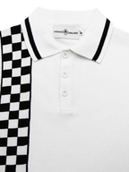 MADCAP  Maytal Mod Ska Check Stripe Polo