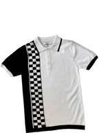 MADCAP  Maytal Mod Ska Check Stripe Polo